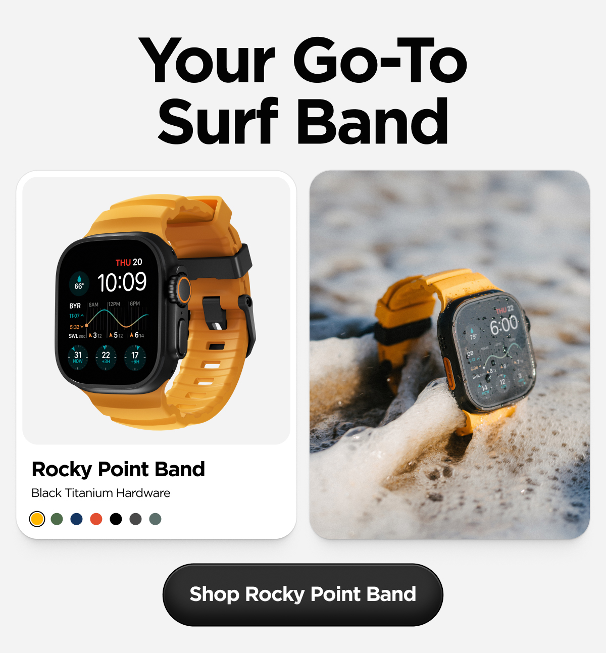 Your Go-To Surf Band. Shop Rocky Point Band.
