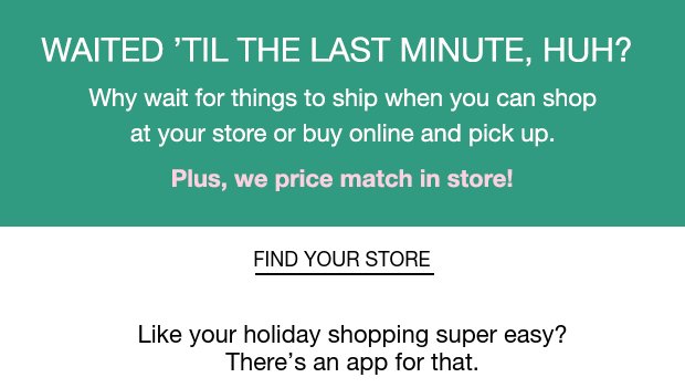 Find Your Store