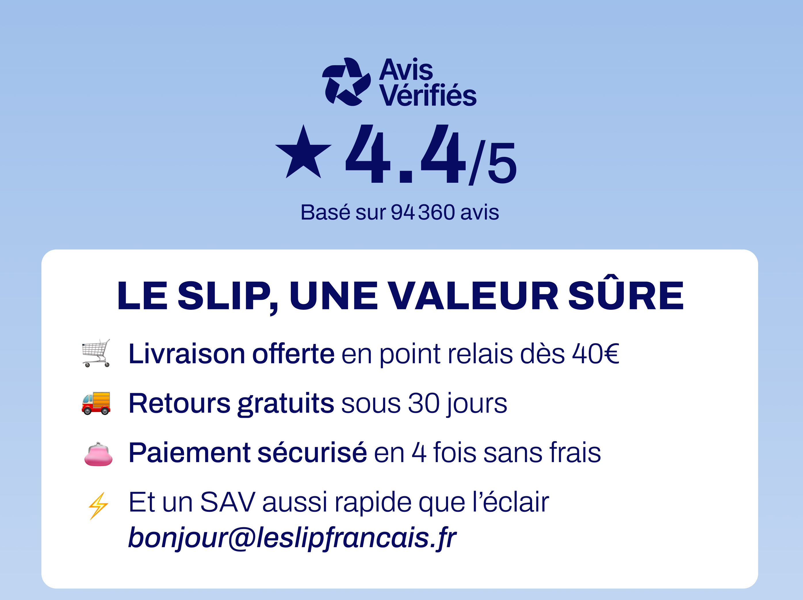 Le Slip, Une Valeur Sûre 