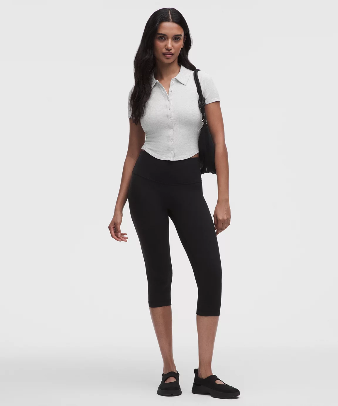 Button-Up Collared Short-Sleeve Shirt