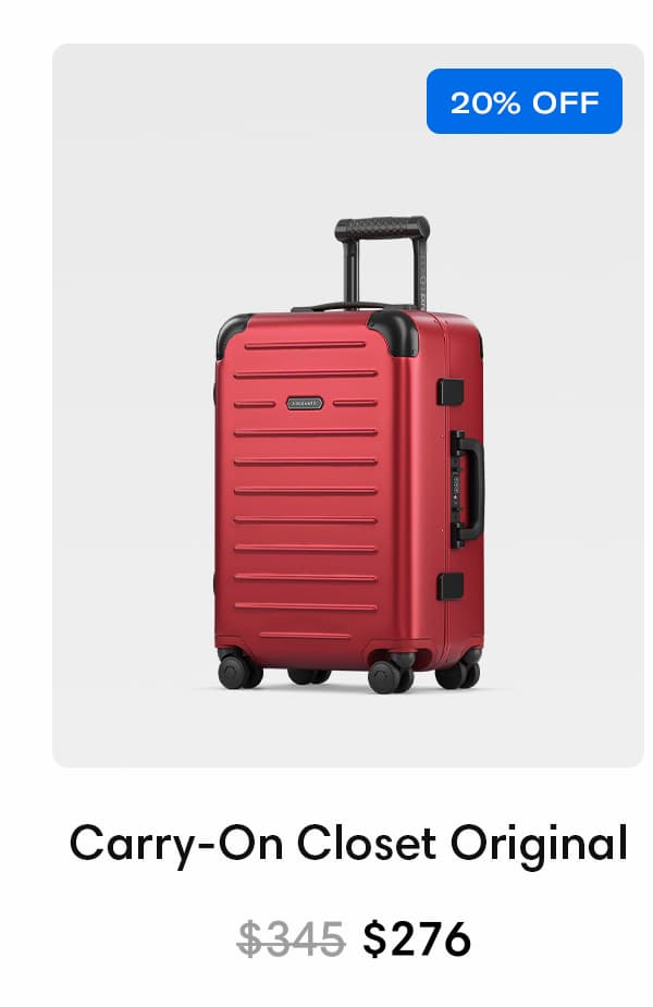 Carry-On Closet Original Venetian Red ($276, 20% off)
