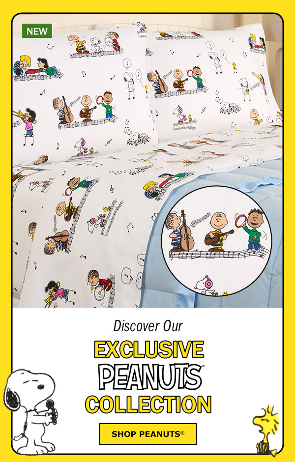 Discover Our Exclusive Peanuts Collection. Shop Peanuts. New: Peanuts Joyful Jamboree Percale Sheet Set