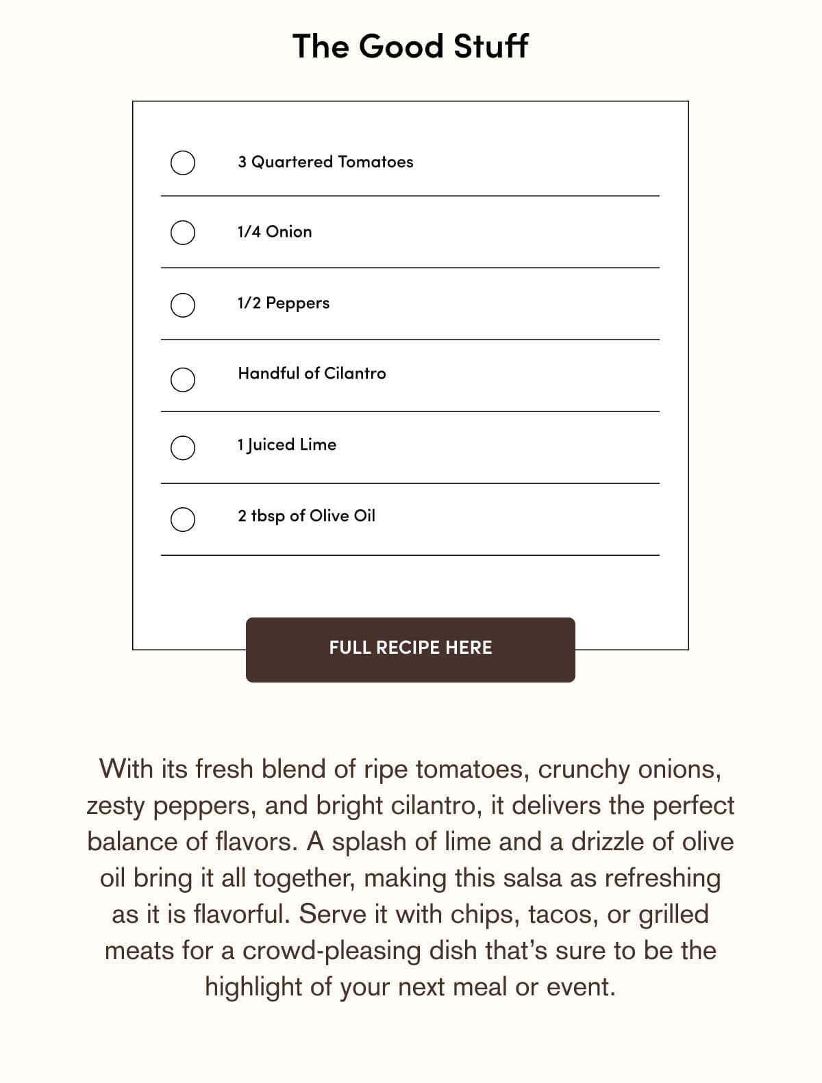 Tomato Salsa