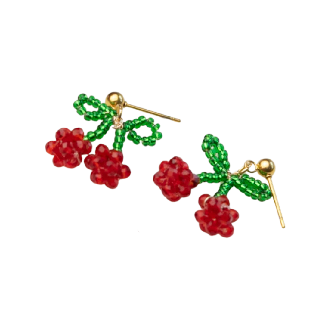 Image of Mon Cherry 18k Goldplated Earrings