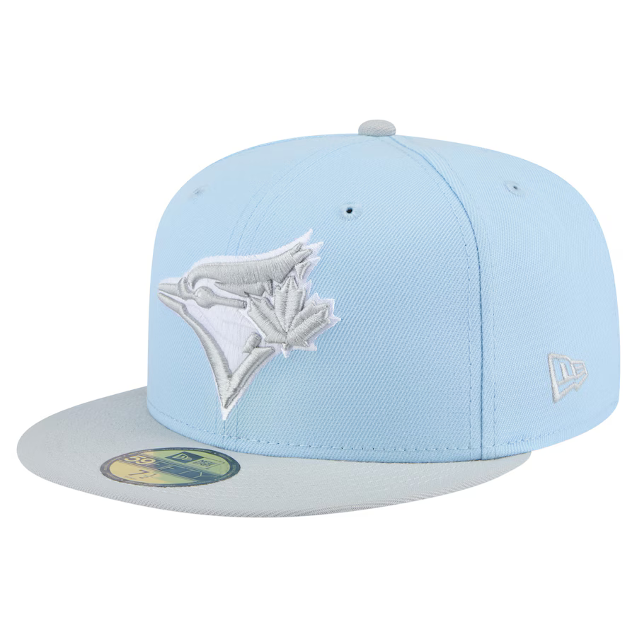 Image of New Era Toronto Blue Jays 2-Tone Color Pack 59FIFTY Fitted Hat-Ligfht Blue/Gray