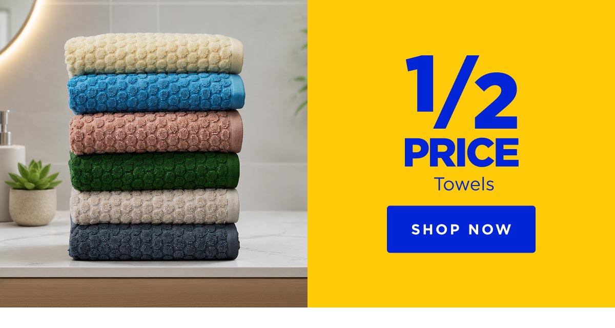 1/2 Price Towels
