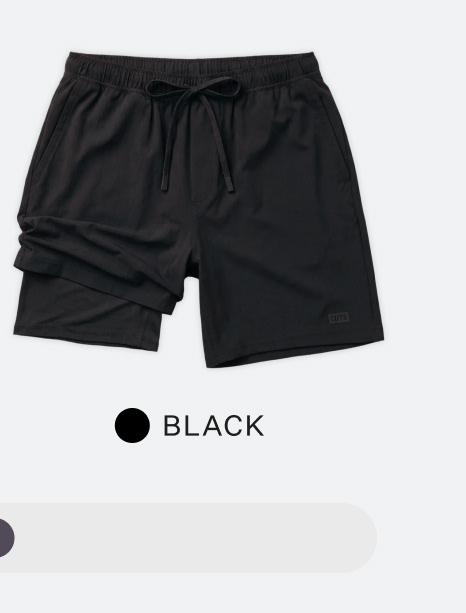 Crossover Short Lined in Black