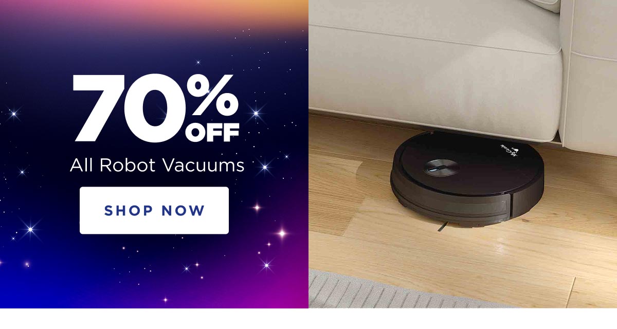 70% Off All Robot Vacuums