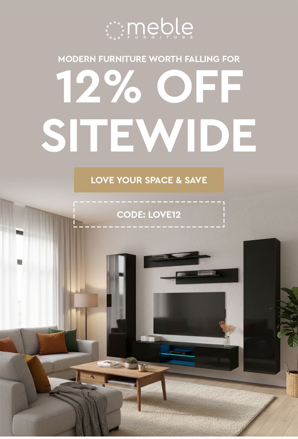 12% OFF Sitewide
