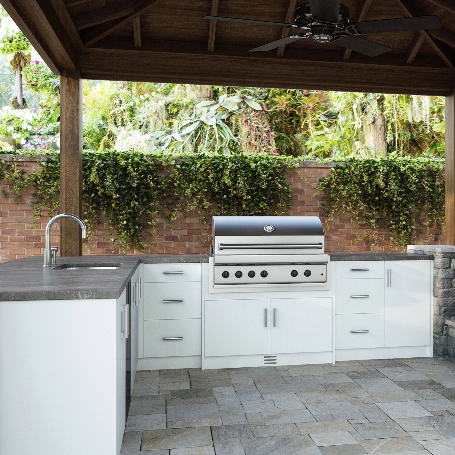 Custom Assembled Outdoor Cabinetry by WeatherStrong