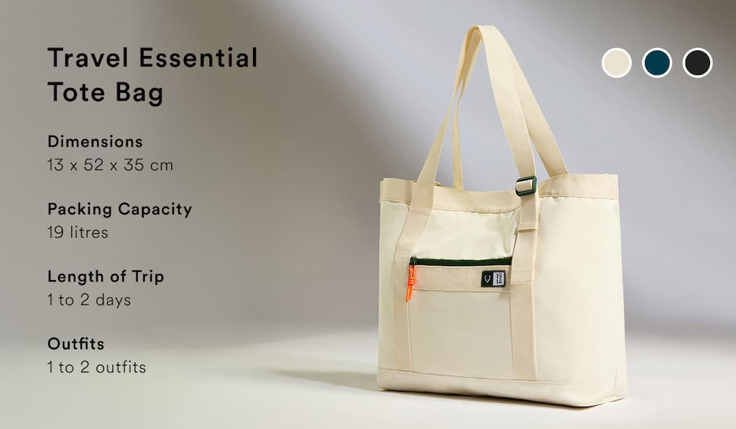 Antler Essential Tote Bag in Stone