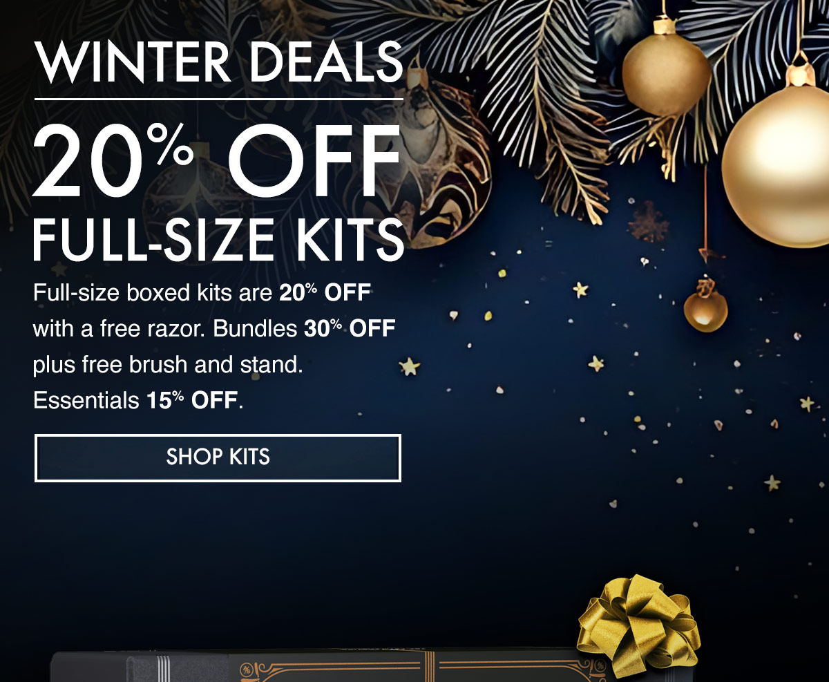 Our holiday season sale is on—save up to 50% on select grooming gear.