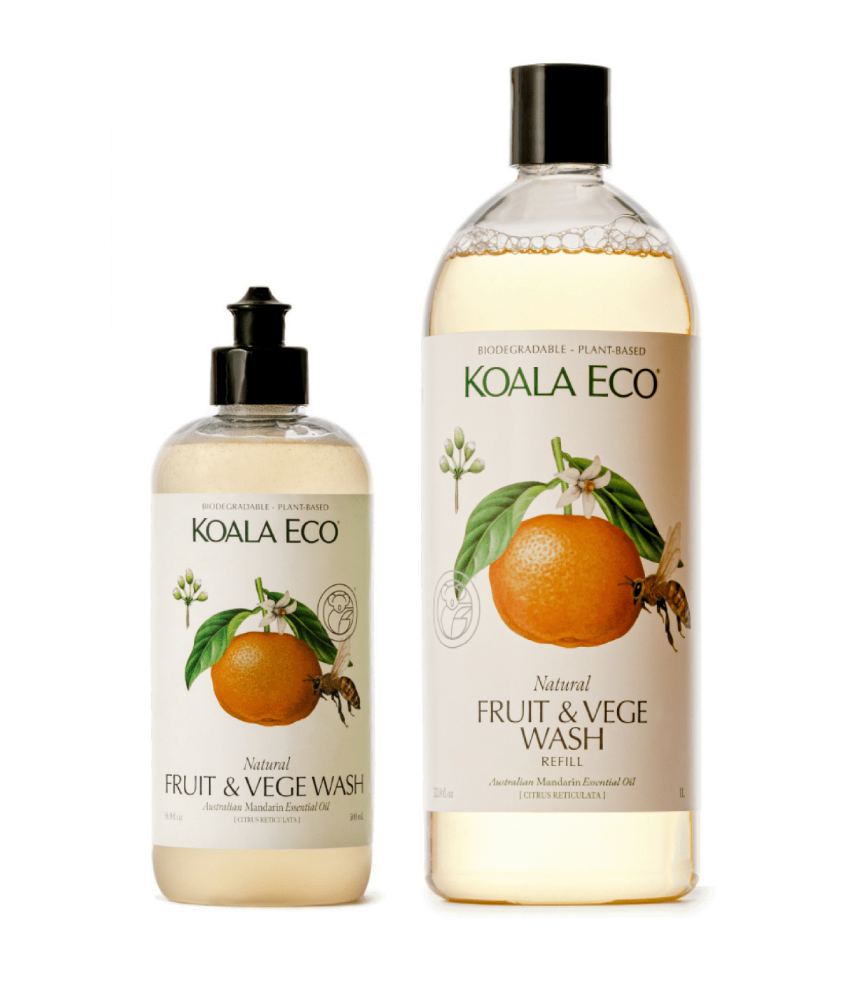 FRUIT & VEGETABLE WASH 16.9oz / 33.8oz Refill