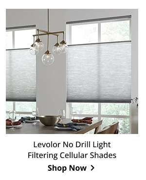 Levolor No Drill Light Filtering Cellular Shades | Shop Now >