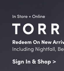 + Huge Combinable Deals | Stack And Save With Torrid Cash! | Starts Now! | In Store + Online | Torrid Cash | Redeem On New Arrivals Including Nightfall, Belle Isle, Festi & Retro Chic! | Sign In & Shop >
