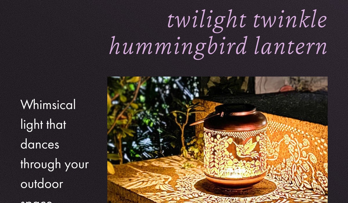 Twilight Twinkle Hummingbird Lantern