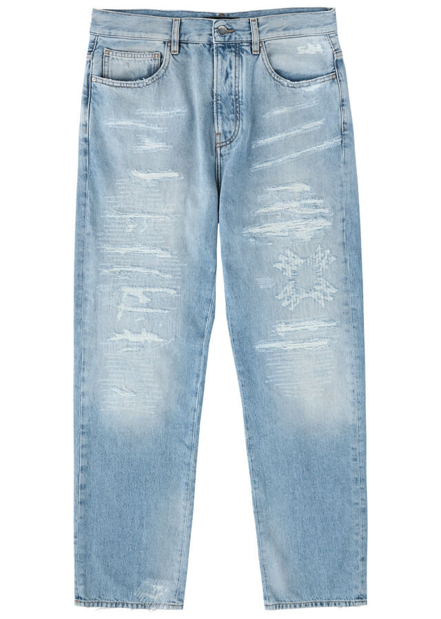 AMIRI Ma Quad Repaired straight-leg jeans