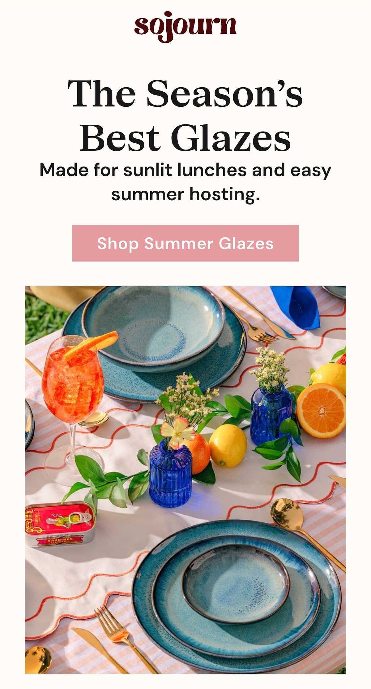 The Season's Best Glazes Made for sunlit lunches and easy summer hosting. Shop Summer Glazes.