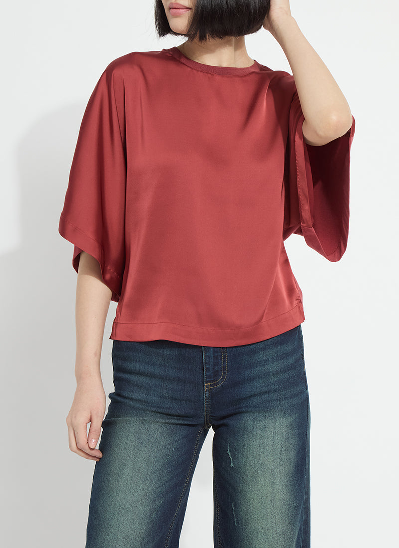 Image of Ginger Mix-Media Dolman Tee