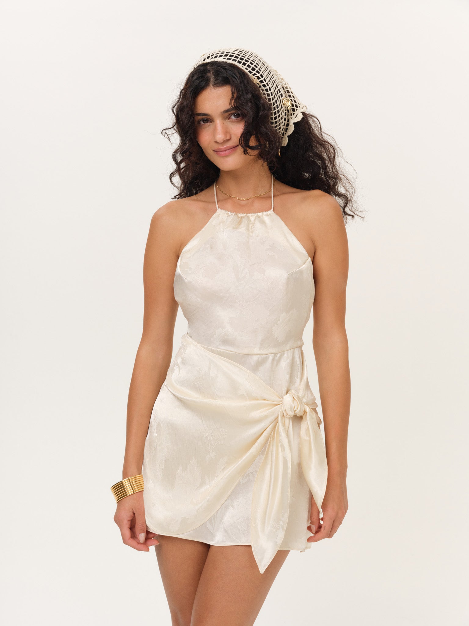 Image of Adrift Wrap Mini Dress