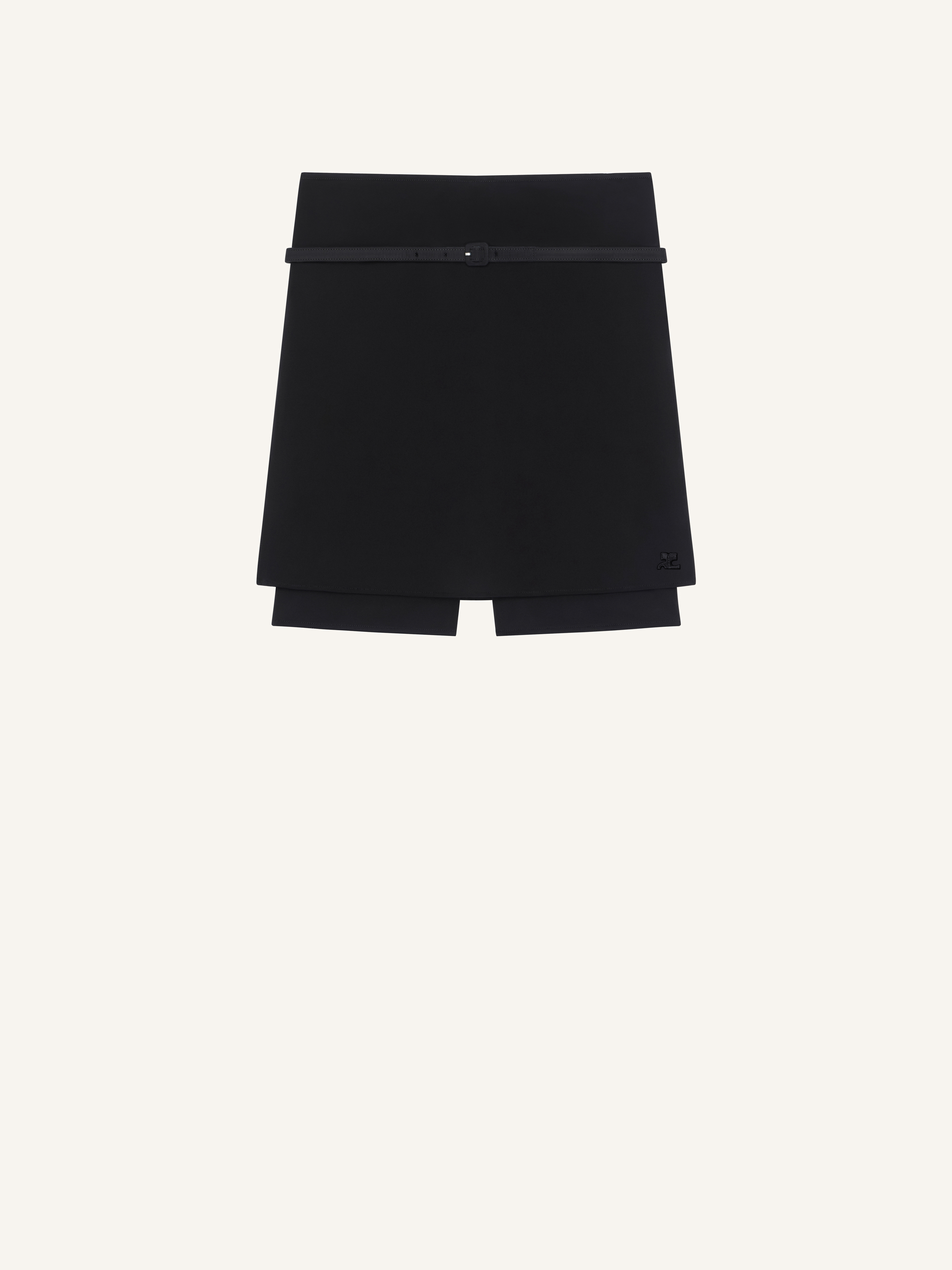 BELTED JERSEY SKORT