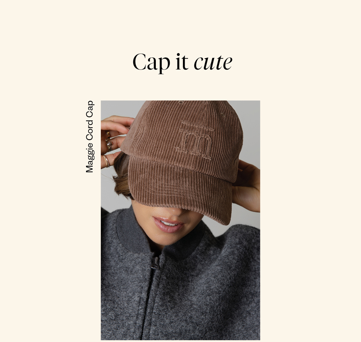 Maggie Cord Cap