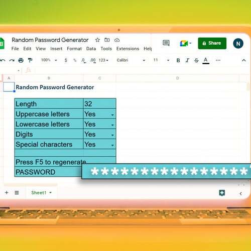 Forget Password Generators. I Made My Own in Excel. Here's How