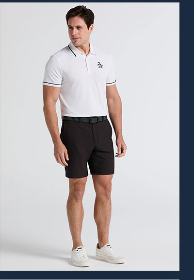 Shop the 8" Technical Flat Front Golf Short