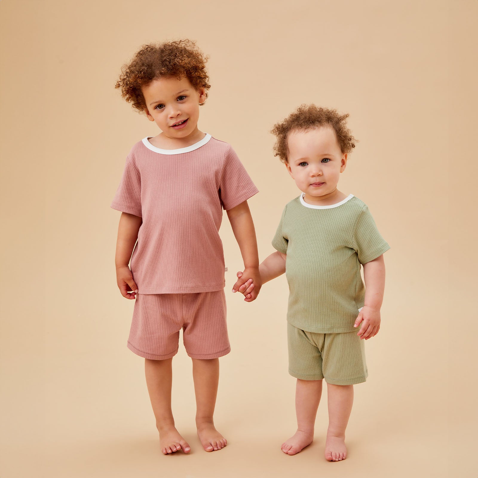 Image of Ribbed Shorts - Sage