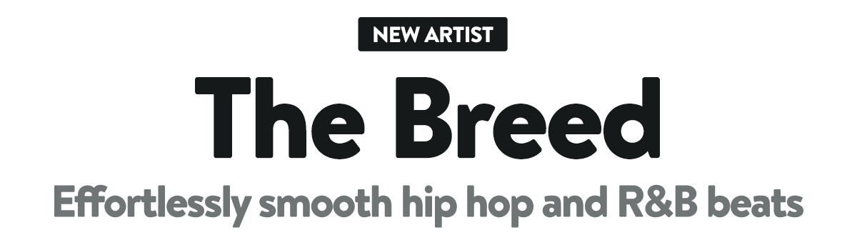 New Artist, The Breed. Effortlessly smooth hip hop and R&B beats