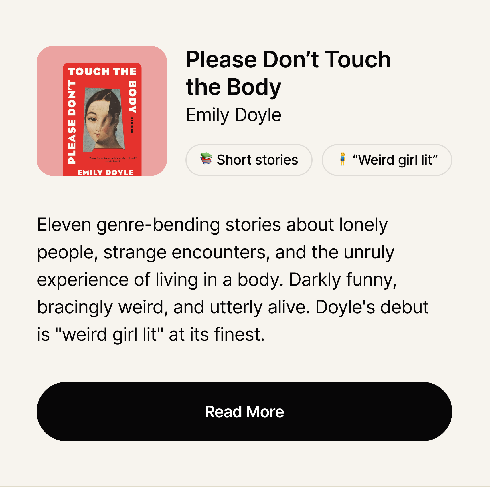 Please Don't Touch the Body