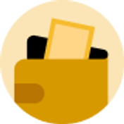 An illustration of a wallet with cash peaking out. 