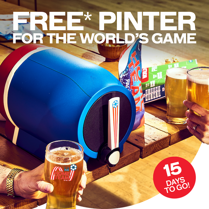 FREE PINTER FOR THE WORLD'S GAME! LIMITED TIME - SAVE $264