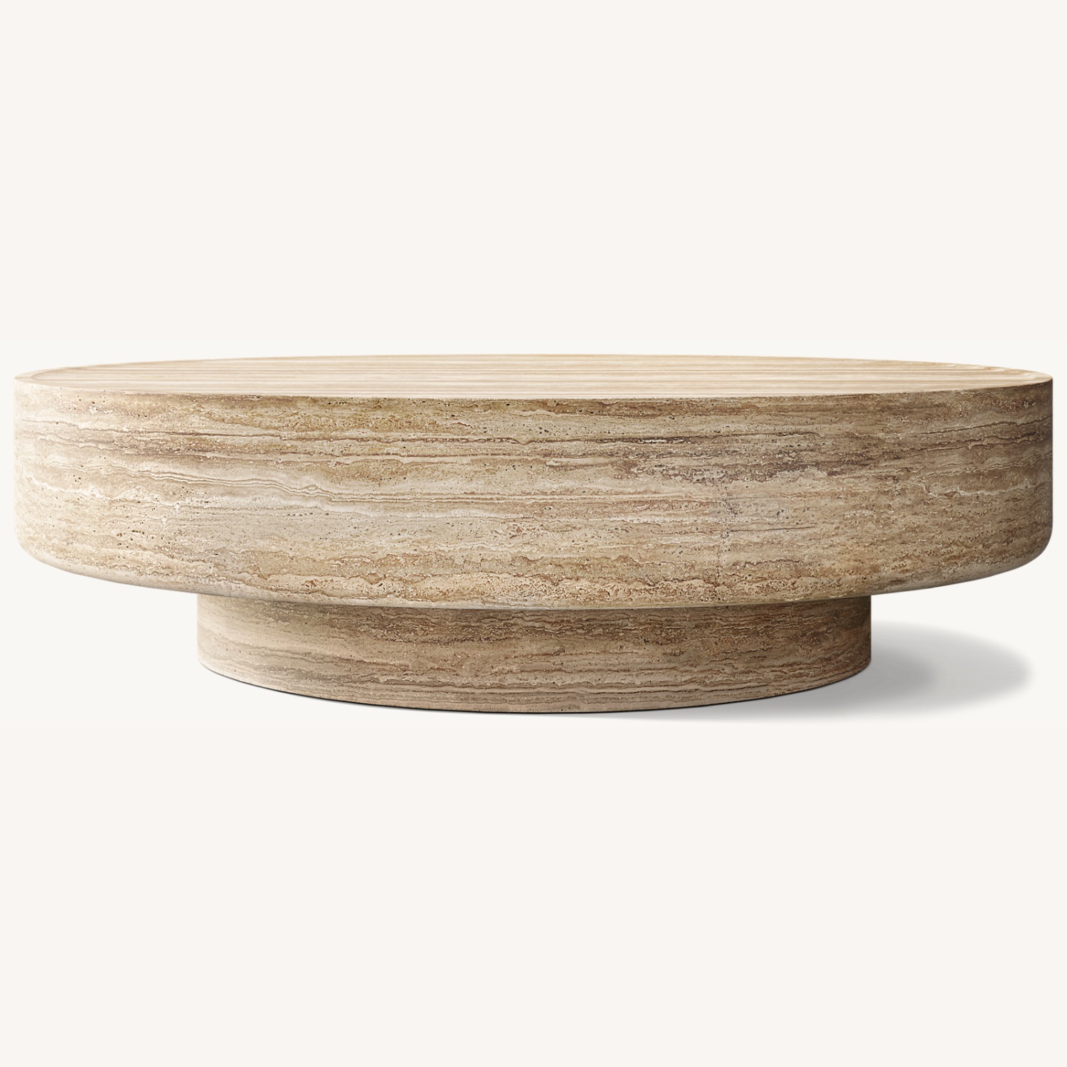 Image of Restoration Hardware Vitolo Carved Round Coffee Table