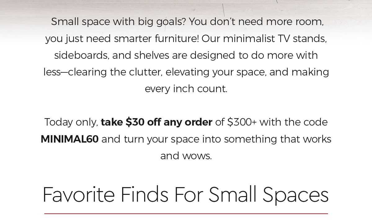Favorite Finds For Small Spaces