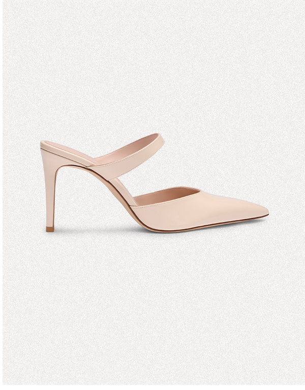 Stuart Power Mule 85 in Linen Patent