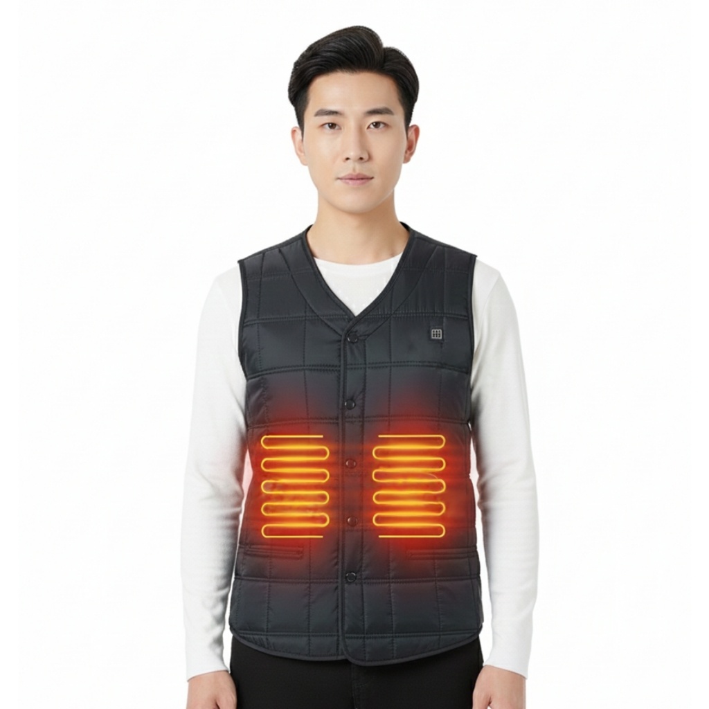 Image of 5 Zone Adjustable USB Heating Vest