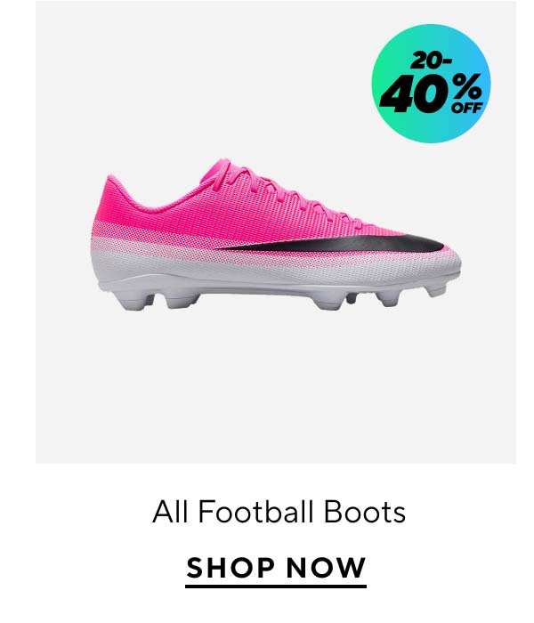 20-40% Off All Football Boots