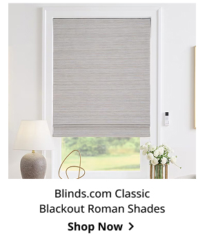 Blinds.com Classic Blackout Roman Shades | Shop Now >