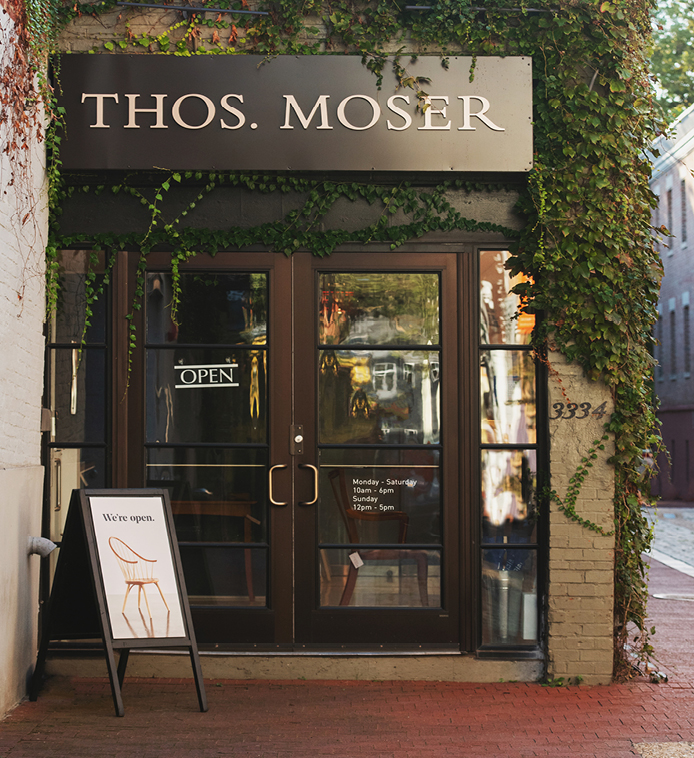 Thos. Moser Washington DC showroom entrance