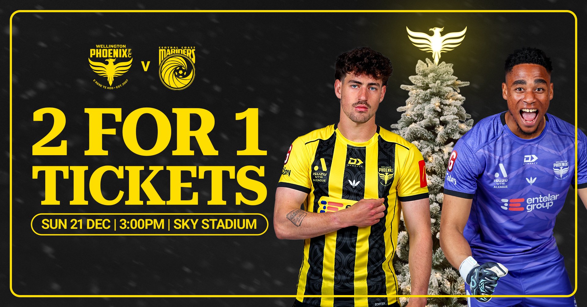 2 for 1 tickets | Sun 21 Dec | 3pm | Sky Stadim | Book your seats now