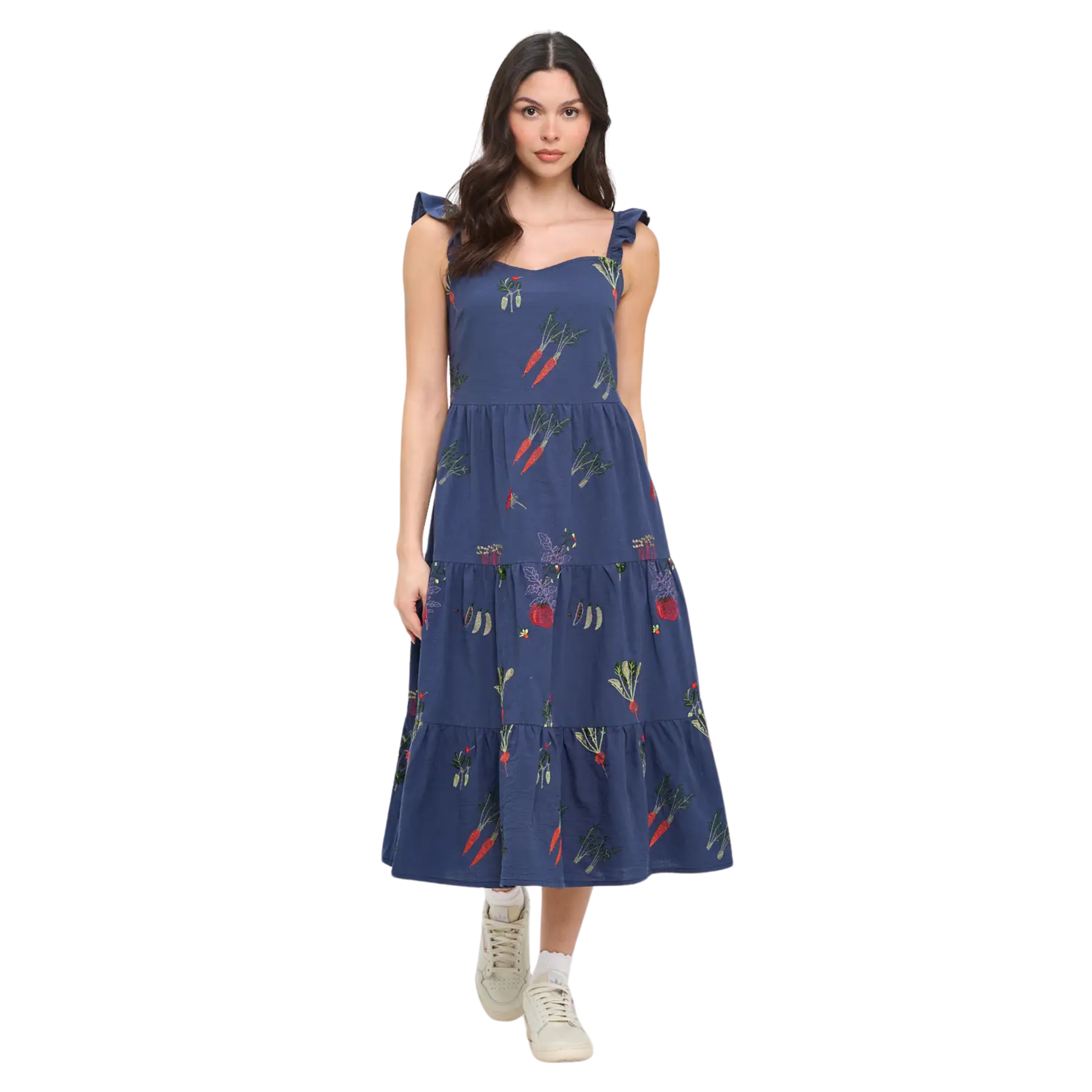 Image of Veggie Garden Embroidered Dress