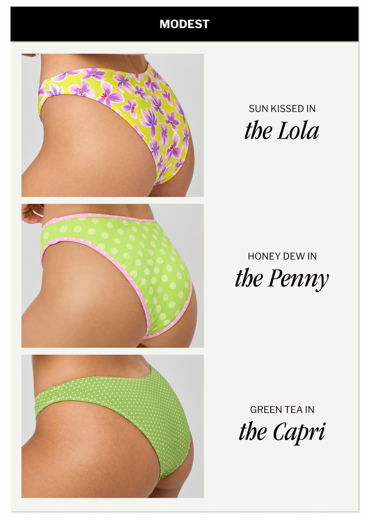 Modest Bottoms