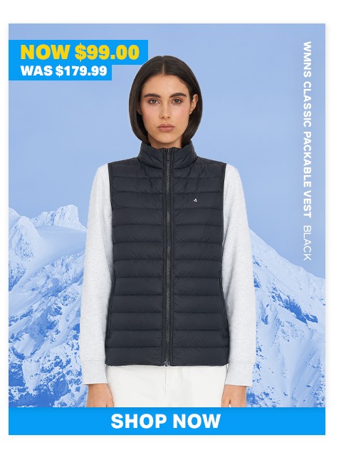 WMNS CLASSIC PACKABLE VEST BLACK