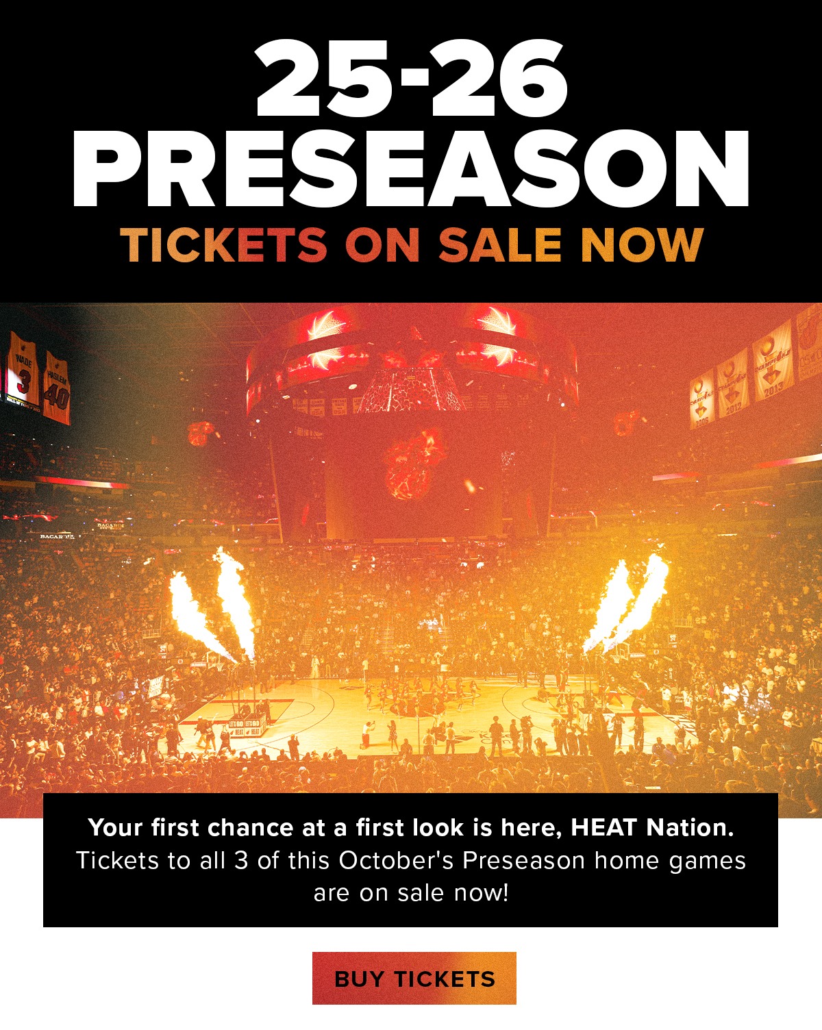 25-26 Preseason Tickets On Sale Now | Buy Tickets