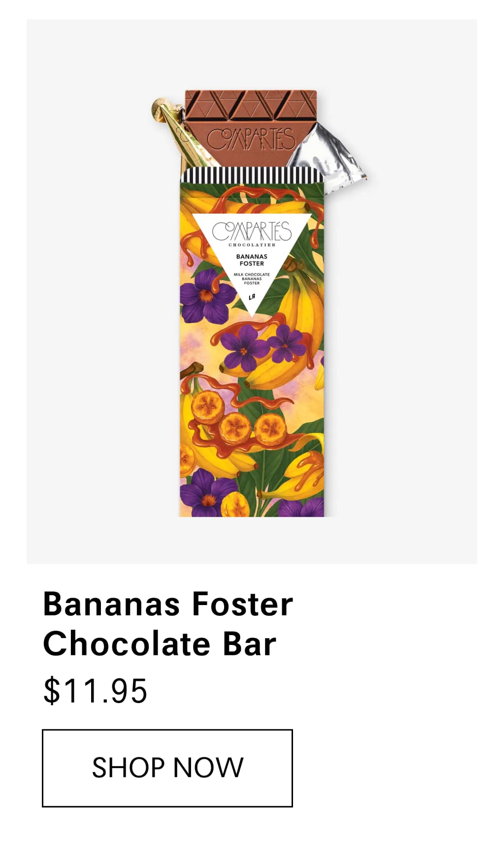 Bananas Foster Chocolate Bar
