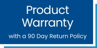 Product Warranty: With a 90-Day Return Policy