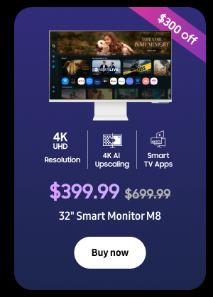 $300 off - $399.99 ($399.99) - 32" Smart Monitor M8 - Buy now