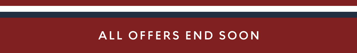 All offers end soon