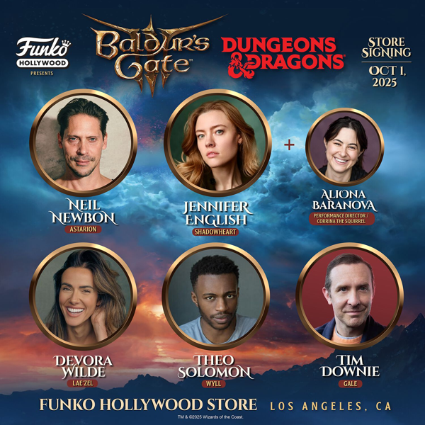 Meet the Cast of Baldur's Gate 3 at Funko Hollywood!